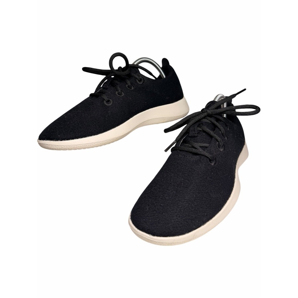 Allbirds Wool‎ Runner Women's 9 Black Cream Sole Sneakers